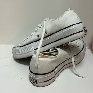 Chuck Taylor White All Star Platform Sneakers